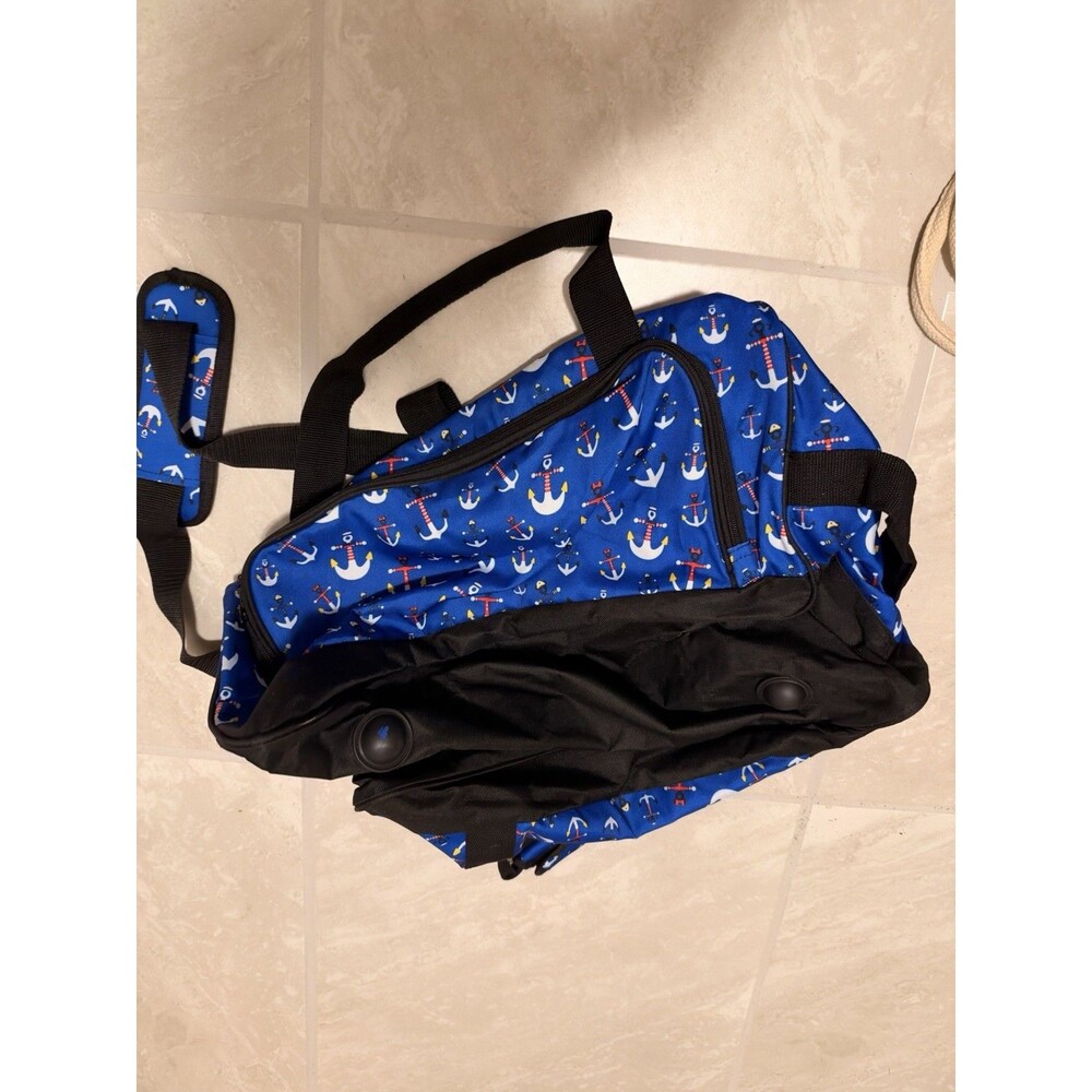 DISNEY CRUISE LINE DCL MICKEY & FRIENDS NAUTICAL BLUE DUFFLE BAG NEW Anchor